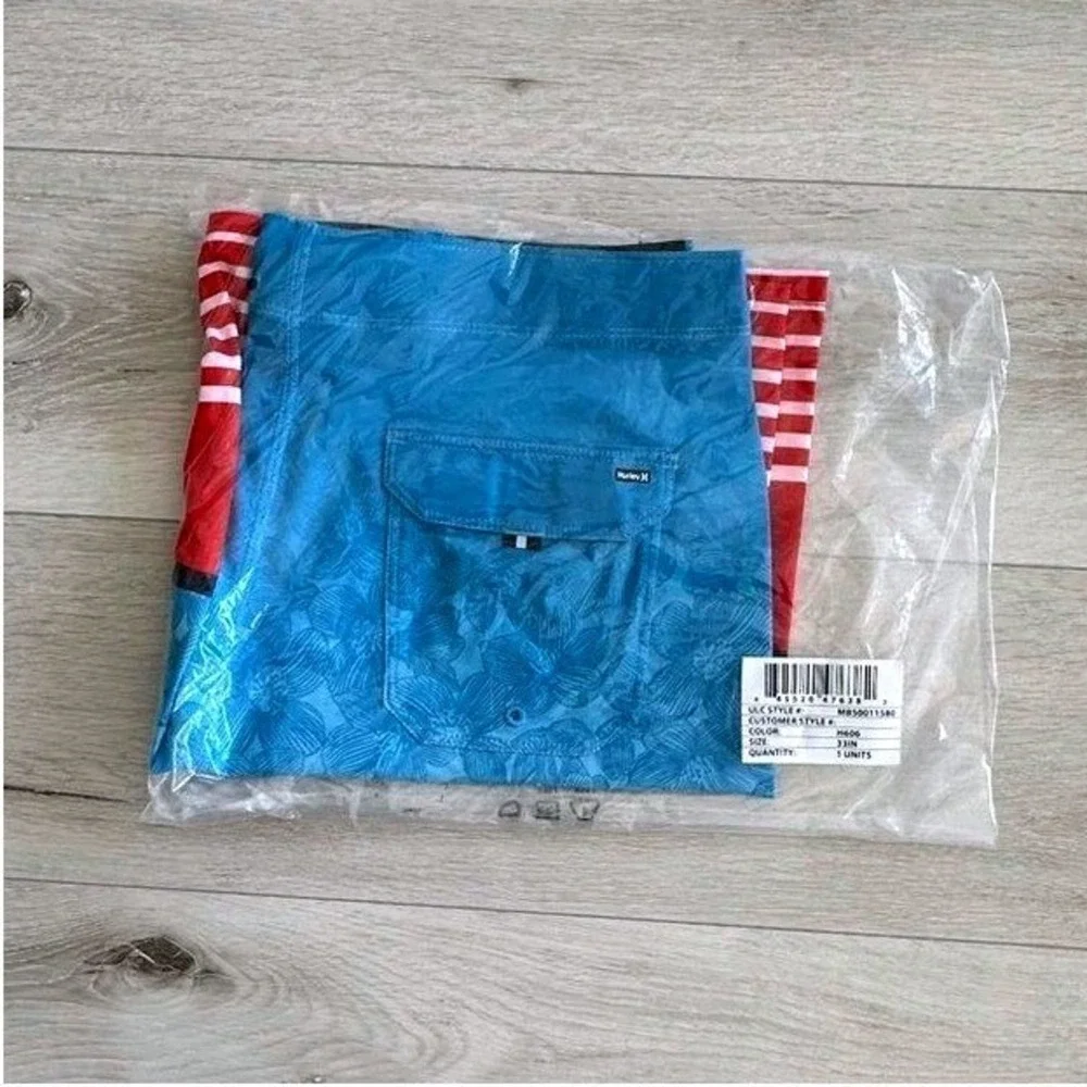 Hurley Phantom Weekender Board Shorts‎ Unity Red 33 New With Tags
